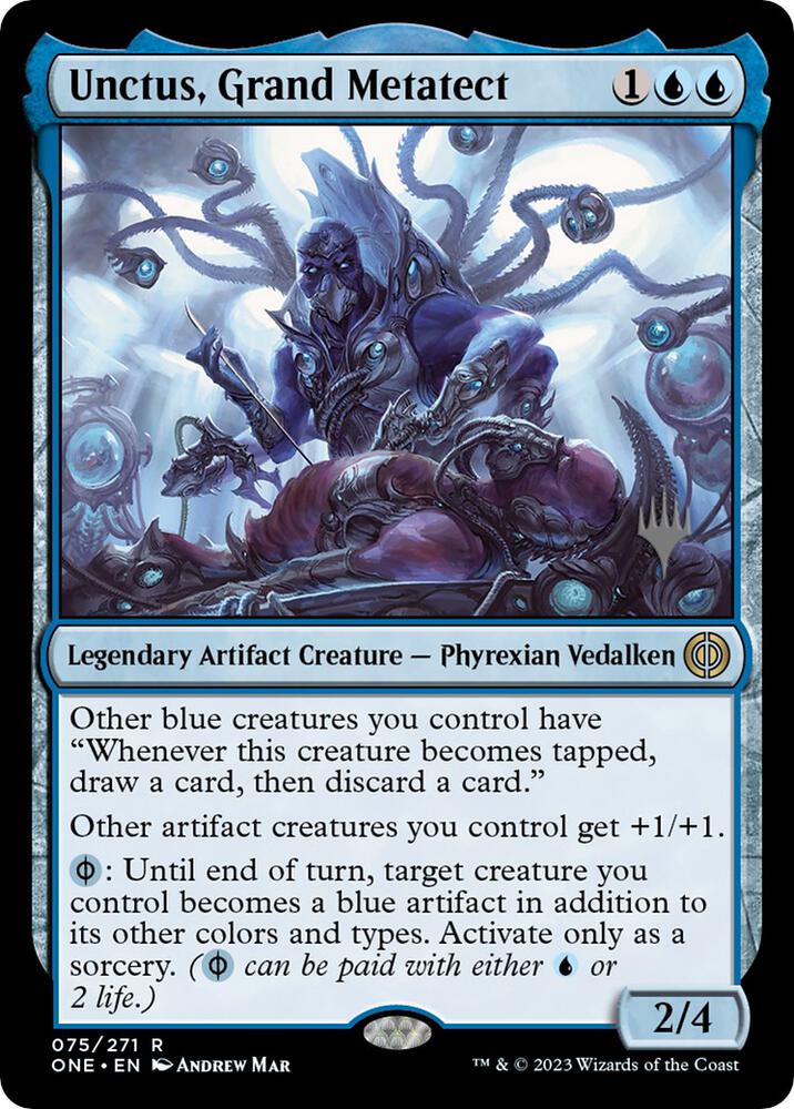 Unctus, Grand Metatect 75 card from Promo Pack: Phyrexia: All Will Be One