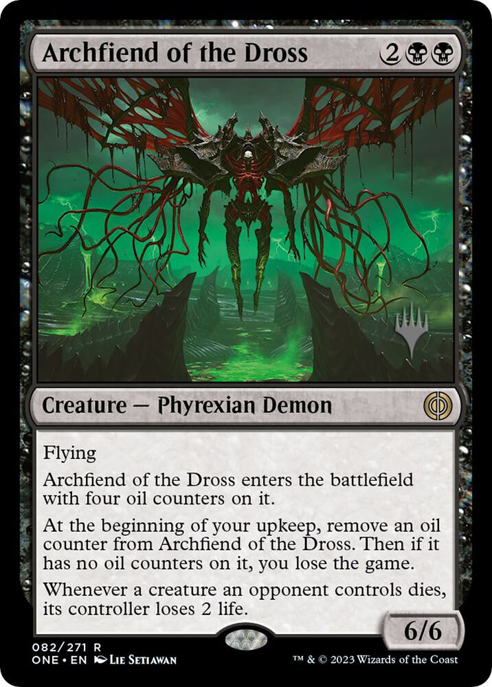 Archfiend of the Dross 82 card from Promo Pack: Phyrexia: All Will Be One