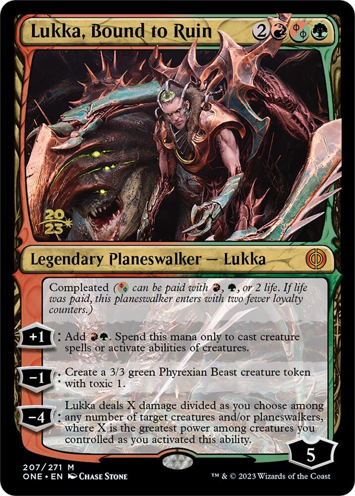 Lukka, Bound to Ruin 207 card from Prerelease Cards