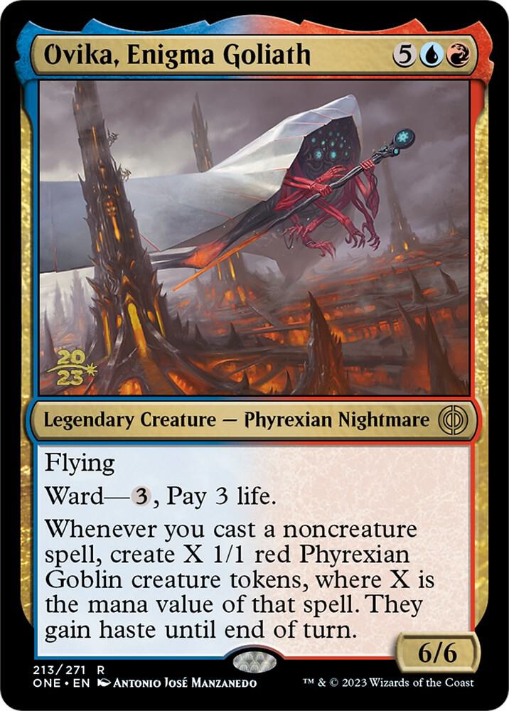 Ovika, Enigma Goliath 213 card from Prerelease Cards