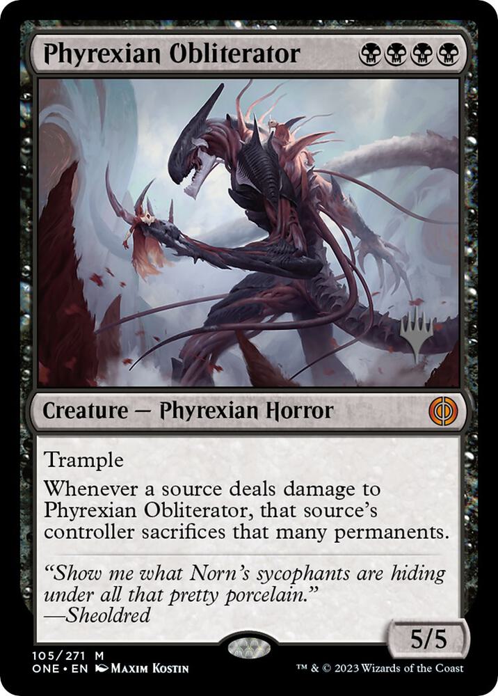 Phyrexian Obliterator 105 card from Promo Pack: Phyrexia: All Will Be One