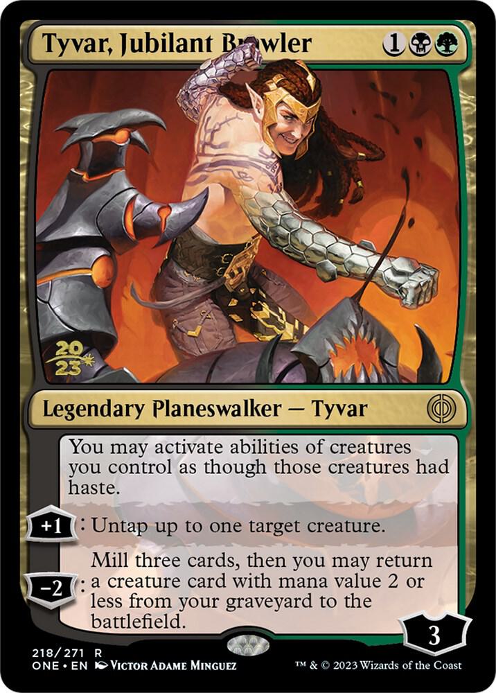 Tyvar, Jubilant Brawler 218 card from Prerelease Cards