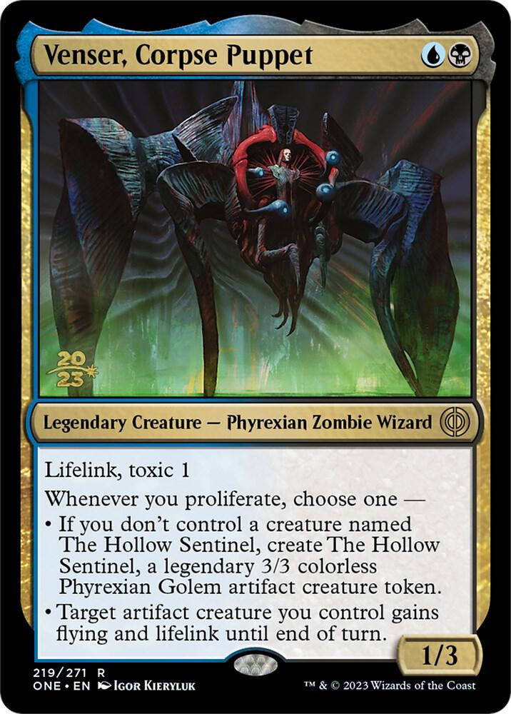 Venser, Corpse Puppet 219 card from Prerelease Cards