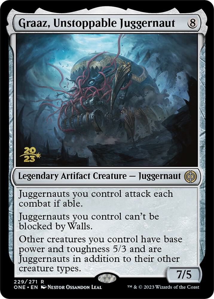 Graaz, Unstoppable Juggernaut 229 card from Prerelease Cards