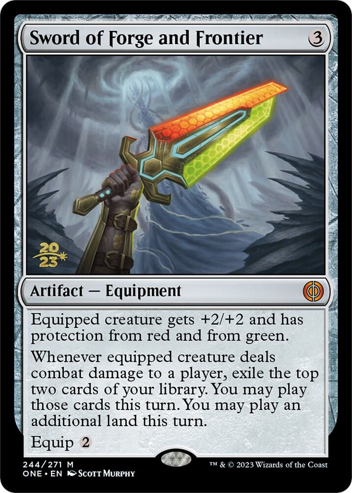 Sword of Forge and Frontier 244 card from Prerelease Cards