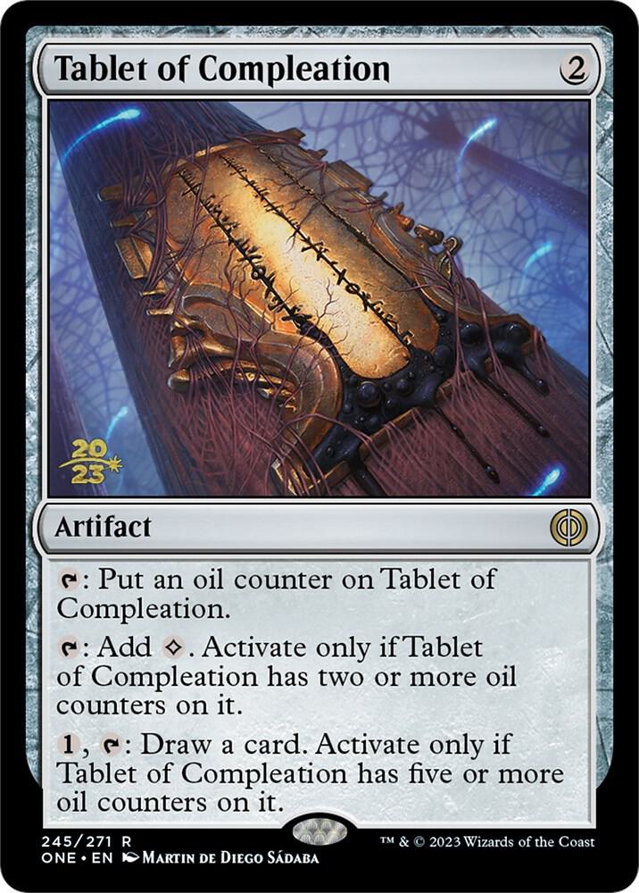 Tablet of Compleation 245 card from Prerelease Cards
