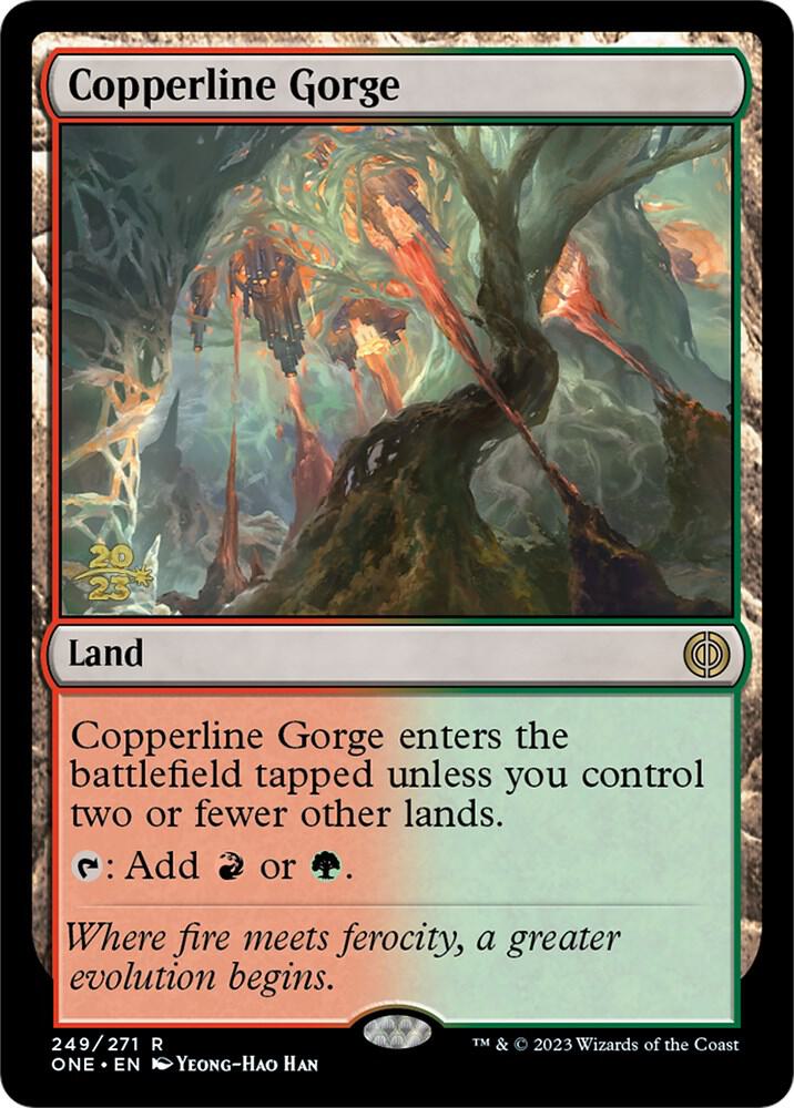 Copperline Gorge 249 card from Prerelease Cards