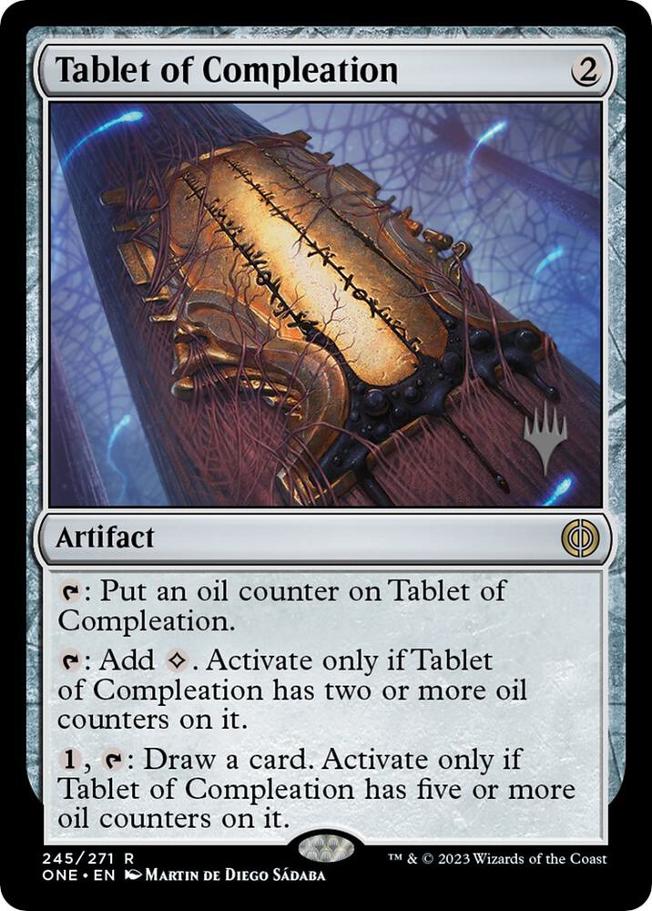Tablet of Compleation 245 card from Promo Pack: Phyrexia: All Will Be One