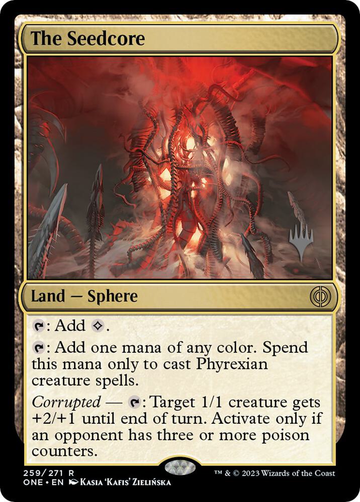 The Seedcore 259 card from Promo Pack: Phyrexia: All Will Be One