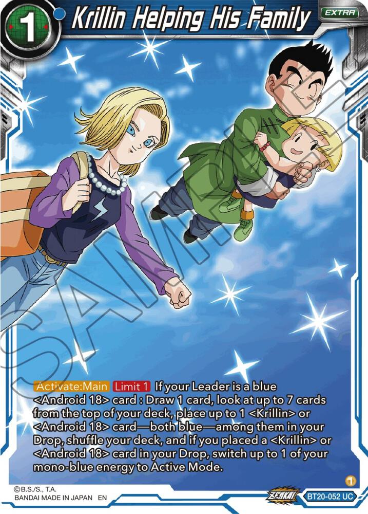 Krillin Helping His Family BT20-052 card from Power Absorbed