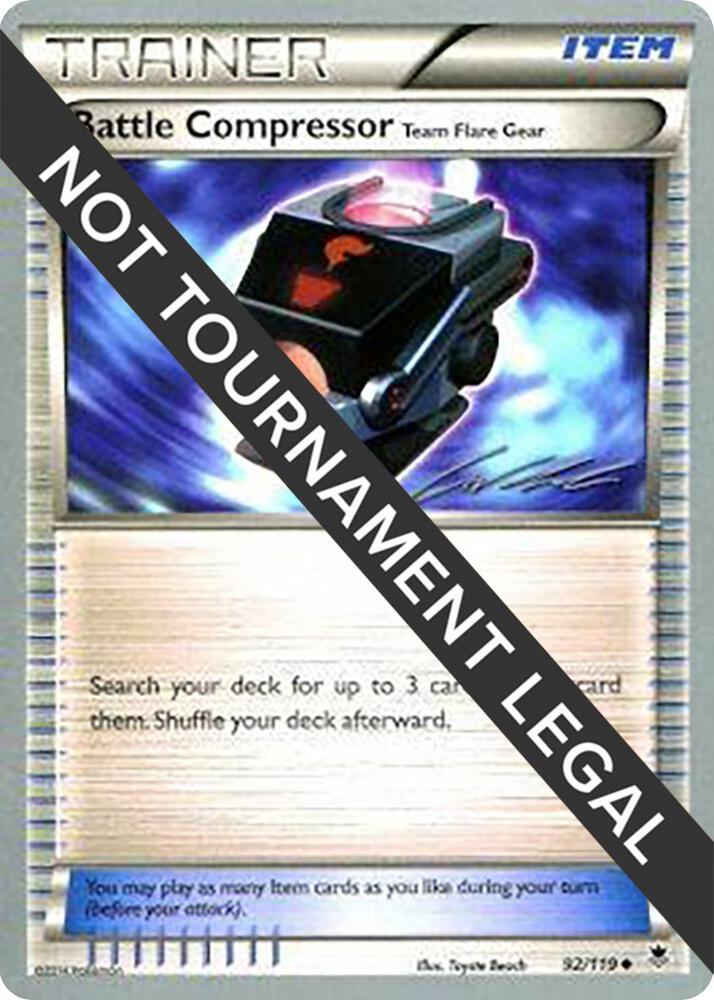 Battle Compressor (Team Flare Gear) - 2016 (Cody Walinski) 92/119 card from World Championship Decks