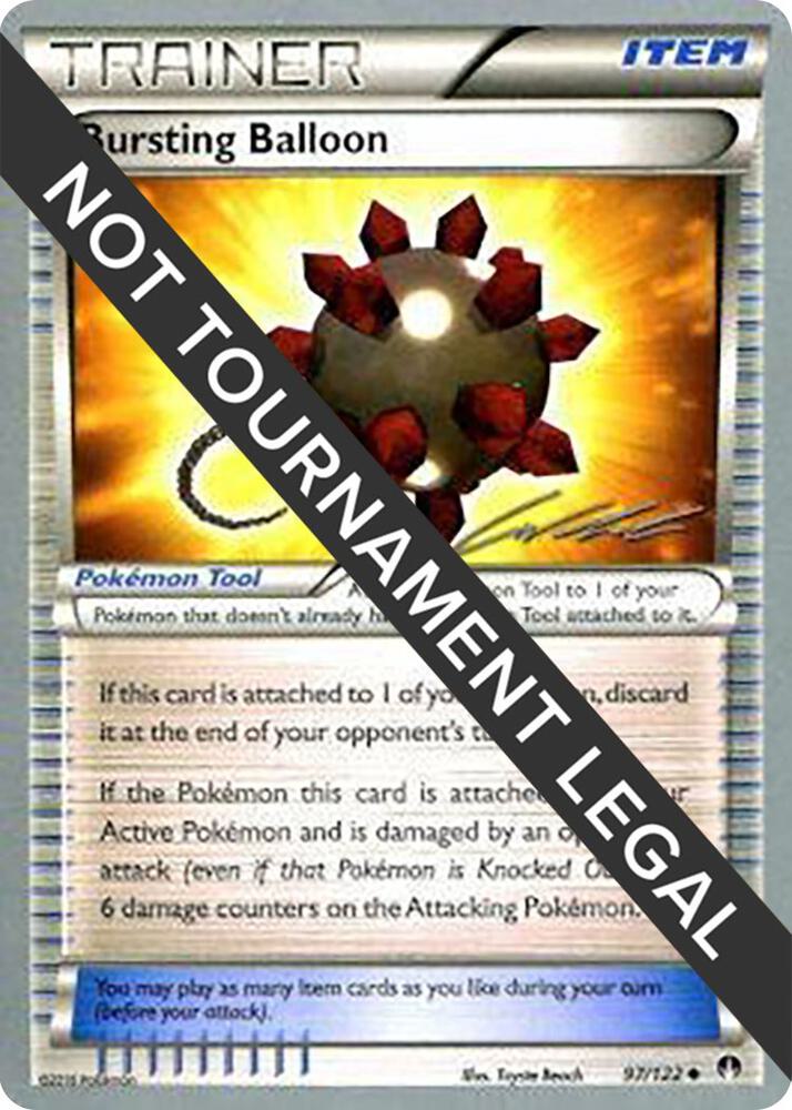 Bursting Balloon - 2016 (Cody Walinski) 97/122 card from World Championship Decks