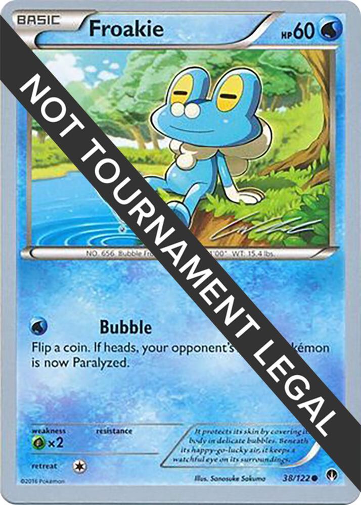 Froakie - 2016 (Cody Walinski) 38/122 card from World Championship Decks