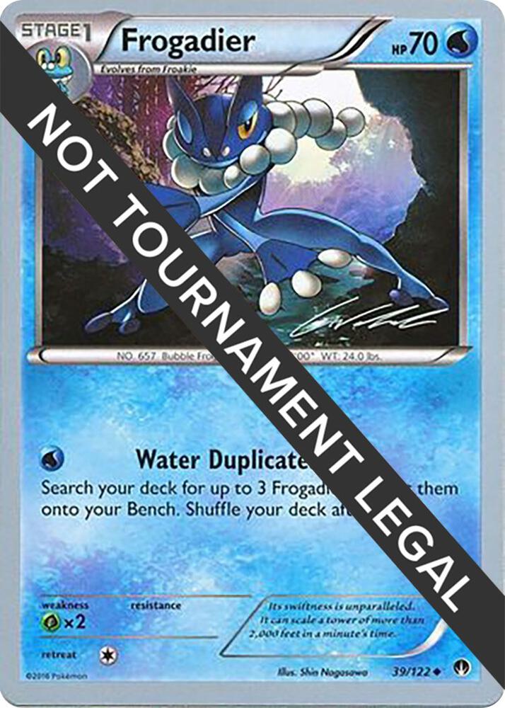 Frogadier - 2016 (Cody Walinski) 39/122 card from World Championship Decks