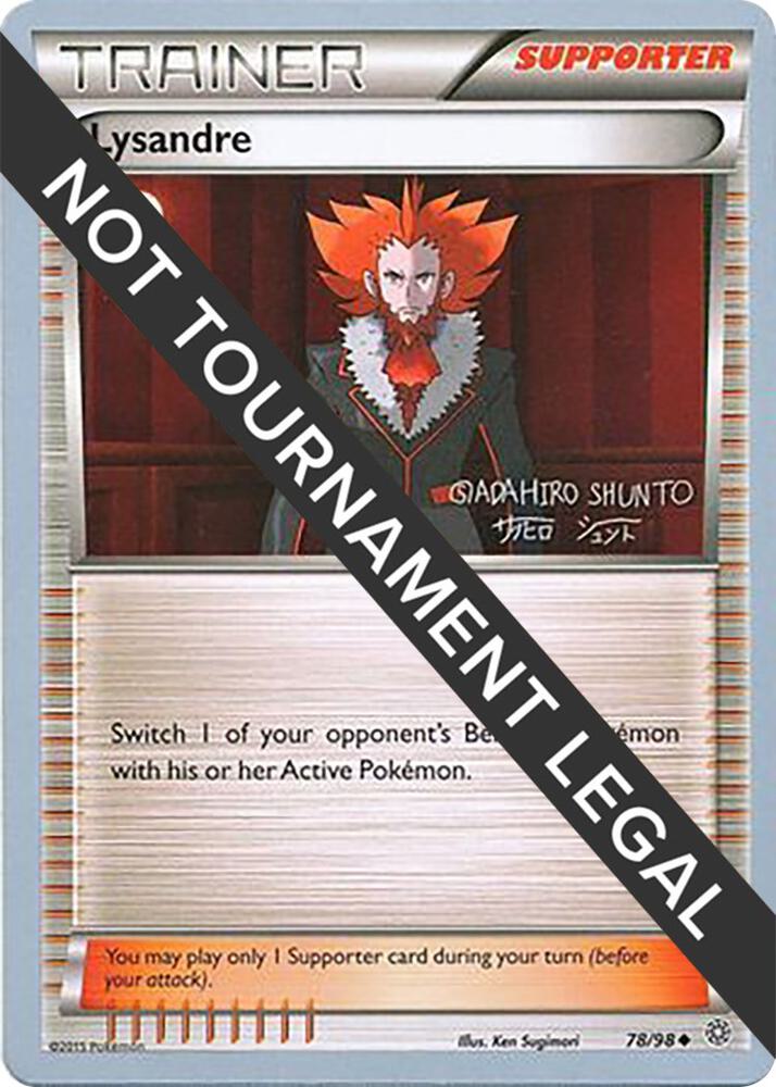Lysandre - 2016 (Shunto Sadahiro) 78/98 card from World Championship Decks