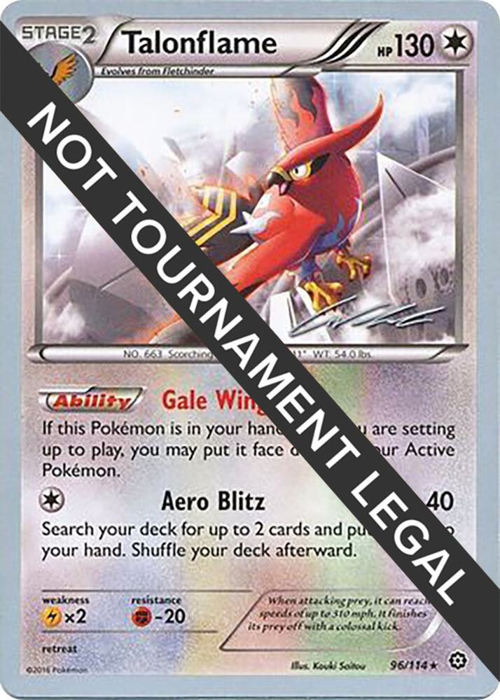 Talonflame - 2016 (Cody Walinski) 96/114 card from World Championship Decks