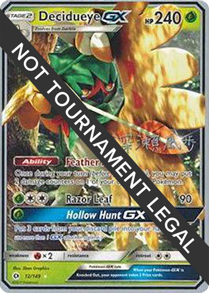 Decidueye GX - 2017 (Kabu Fukase) 12/149 card from World Championship Decks