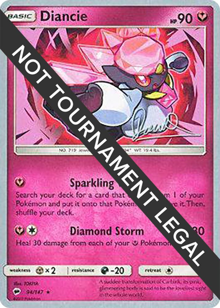 Diancie - 2017 (Diego Cassiraga) 94/147 card from World Championship Decks