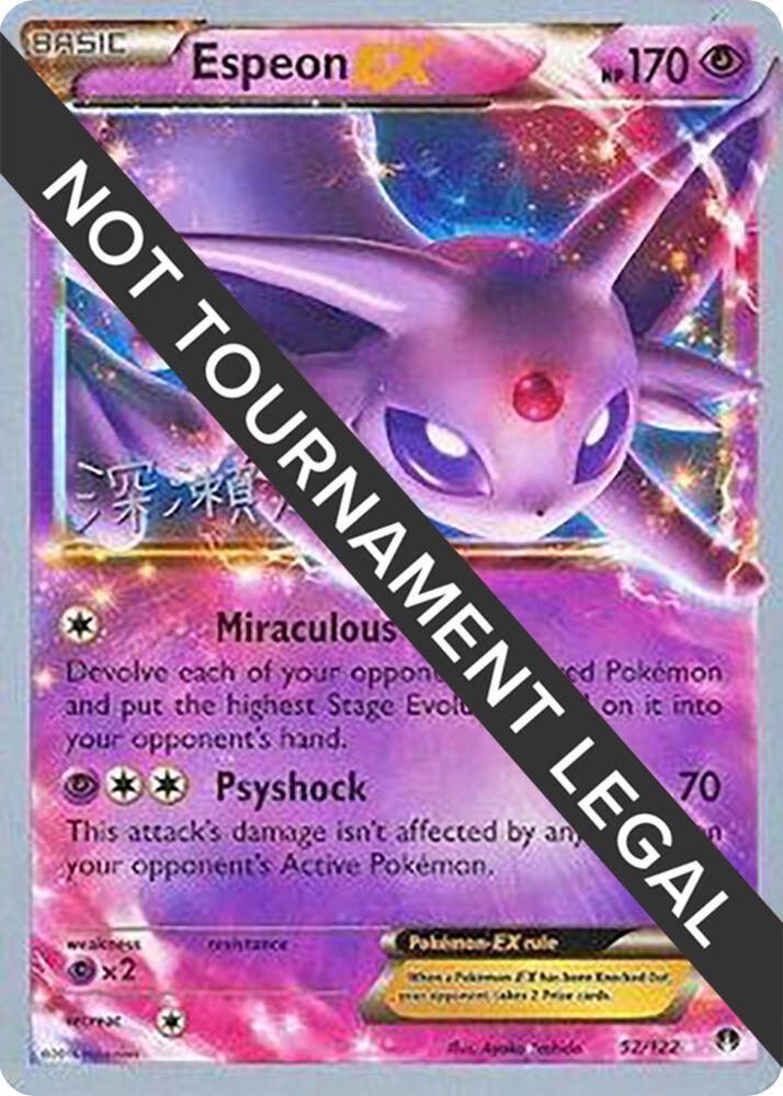 Espeon EX - 2017 (Kabu Fukase) 52/122 card from World Championship Decks