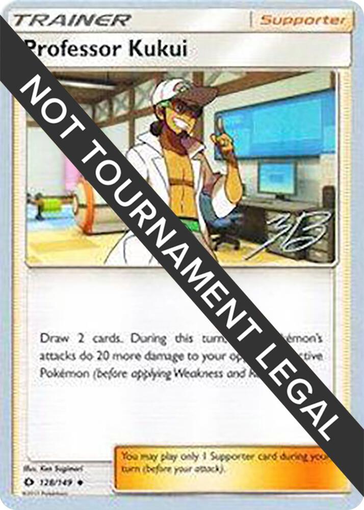 Professor Kukui - 2017 (Zachary Bokhari) 128/149 card from World Championship Decks