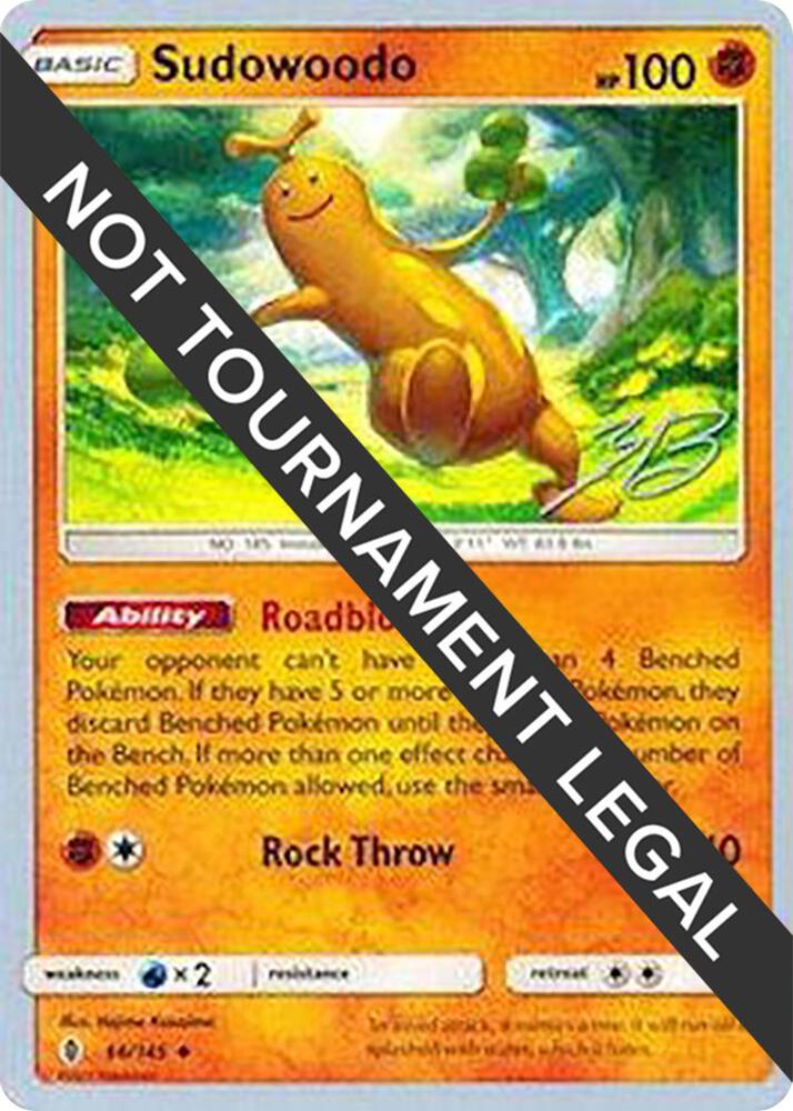 Sudowoodo - 2017 (Zachary Bokhari) 66/145 card from World Championship Decks