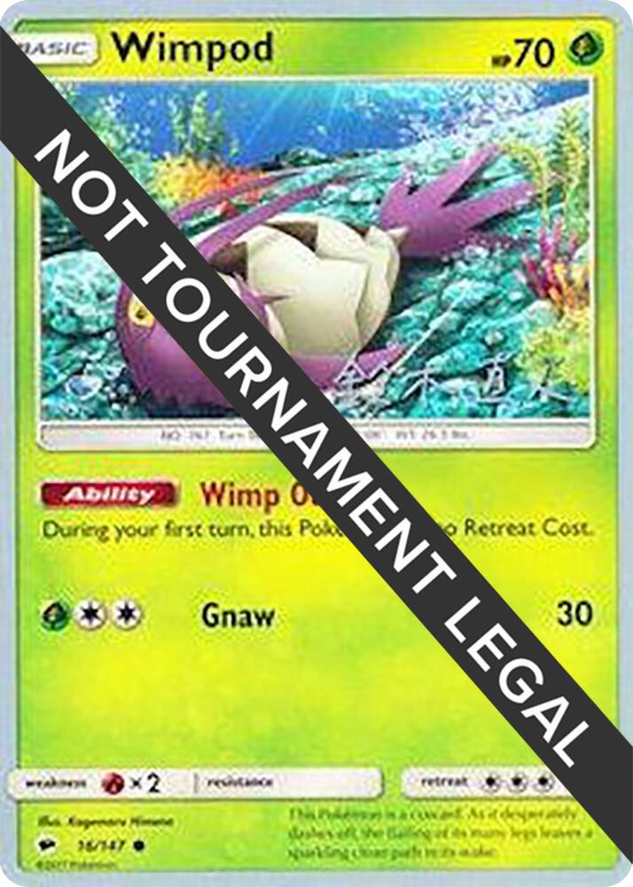 Wimpod - 2017 (Naoko Suzuki) 16/147 card from World Championship Decks