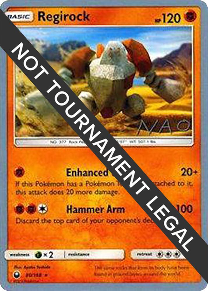 Regirock - 2018 (Naohito Inoue) 80/168 card from World Championship Decks