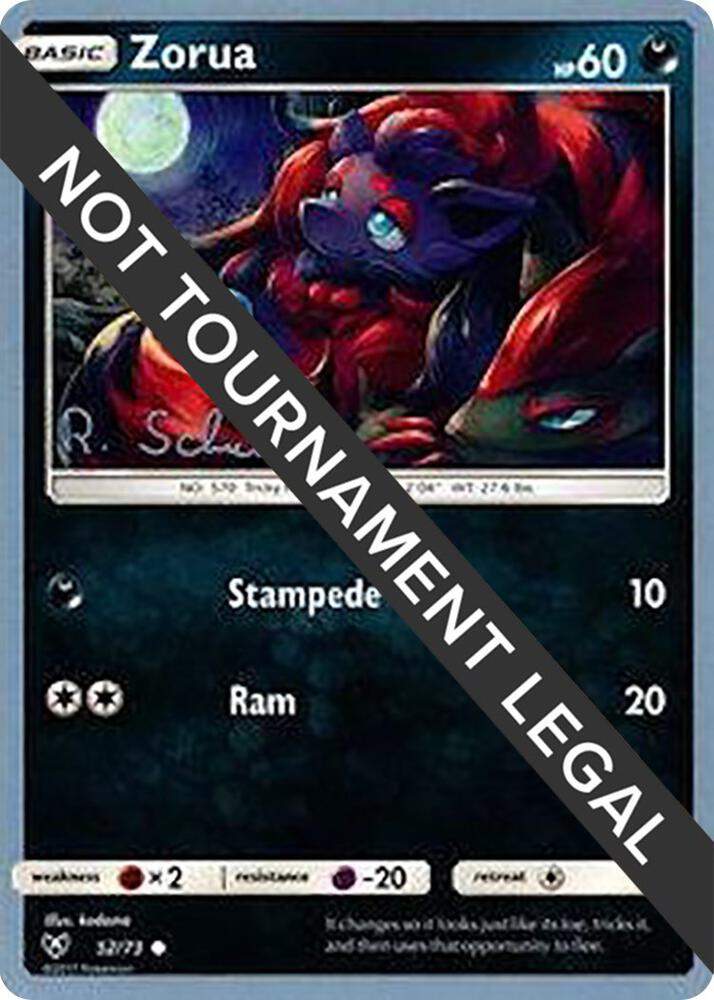 Zorua - 2018 (Robin Schulz) 52/73 card from World Championship Decks