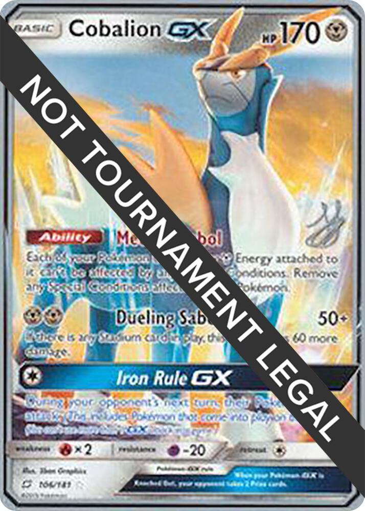 Cobalion GX - 2019 (Henry Brand) 106/181 card from World Championship Decks