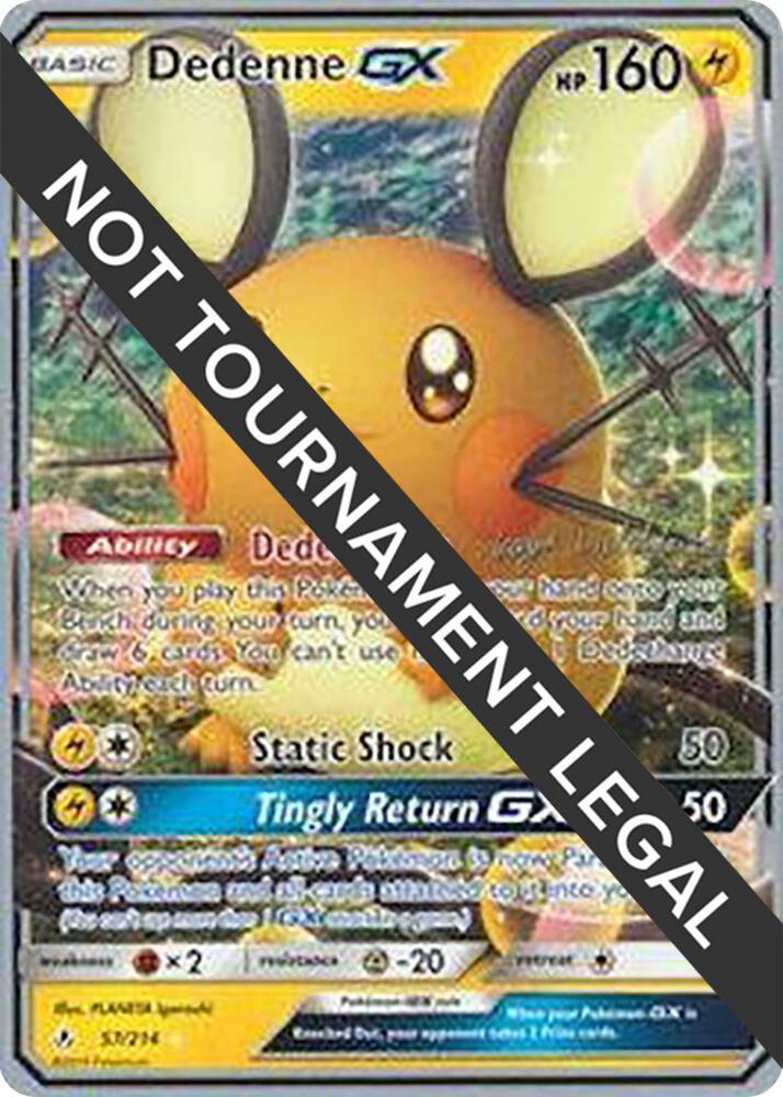 Dedenne GX - 2019 (Kaya Lichtleitner) 57/214 card from World Championship Decks