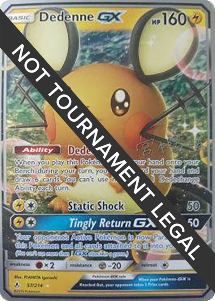Dedenne GX - 2019 (Haruki Miyamoto) 57/214 card from World Championship Decks