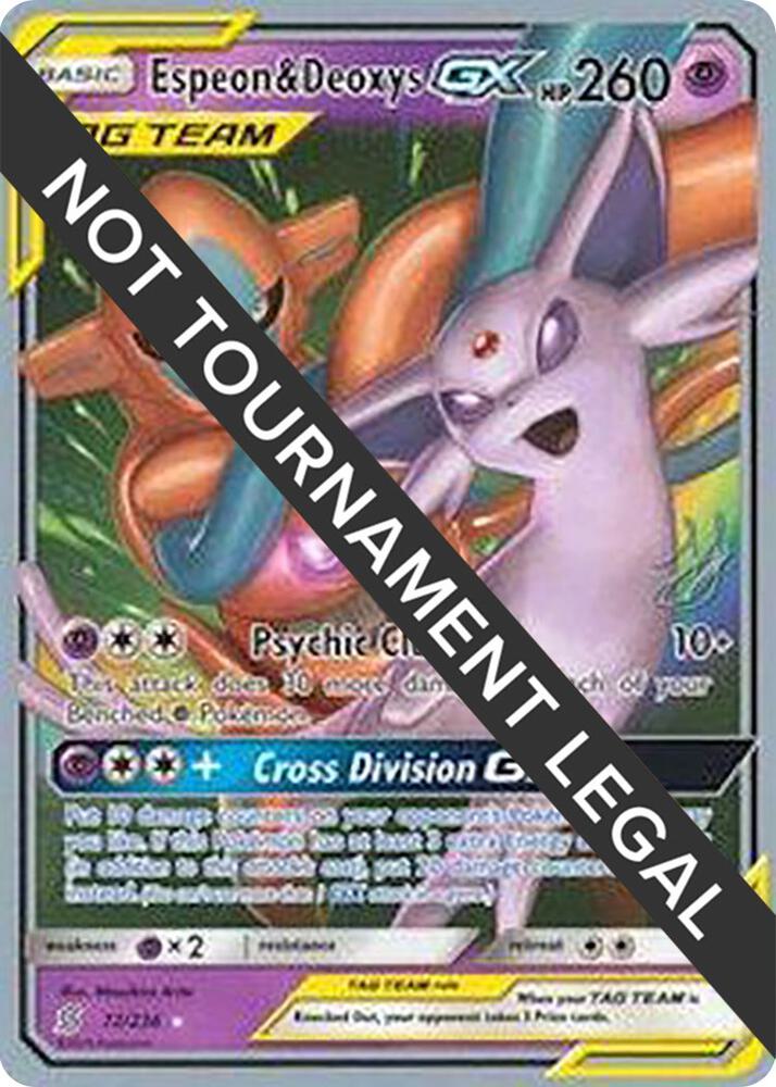 Espeon & Deoxys GX - 2019 (Henry Brand) 72/236 card from World Championship Decks