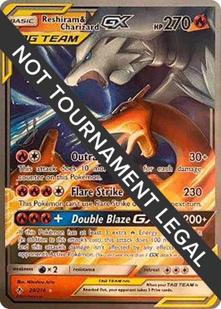 Reshiram & Charizard GX - 2019 (Henry Brand) 20/214 card from World Championship Decks