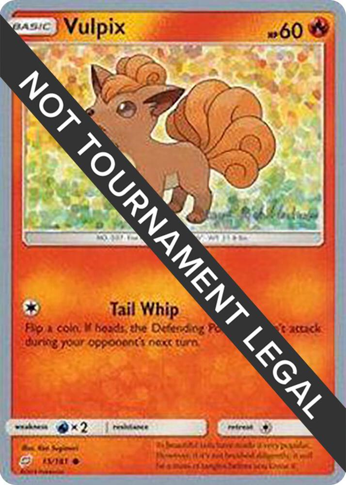 Vulpix - 2019 (Kaya Lichtleitner) 15/181 card from World Championship Decks