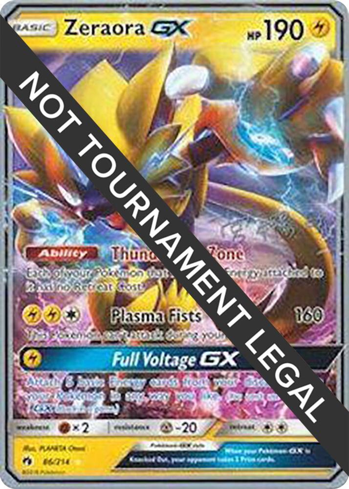 Zeraora GX - 2019 (Haruki Miyamoto) 86/214 card from World Championship Decks