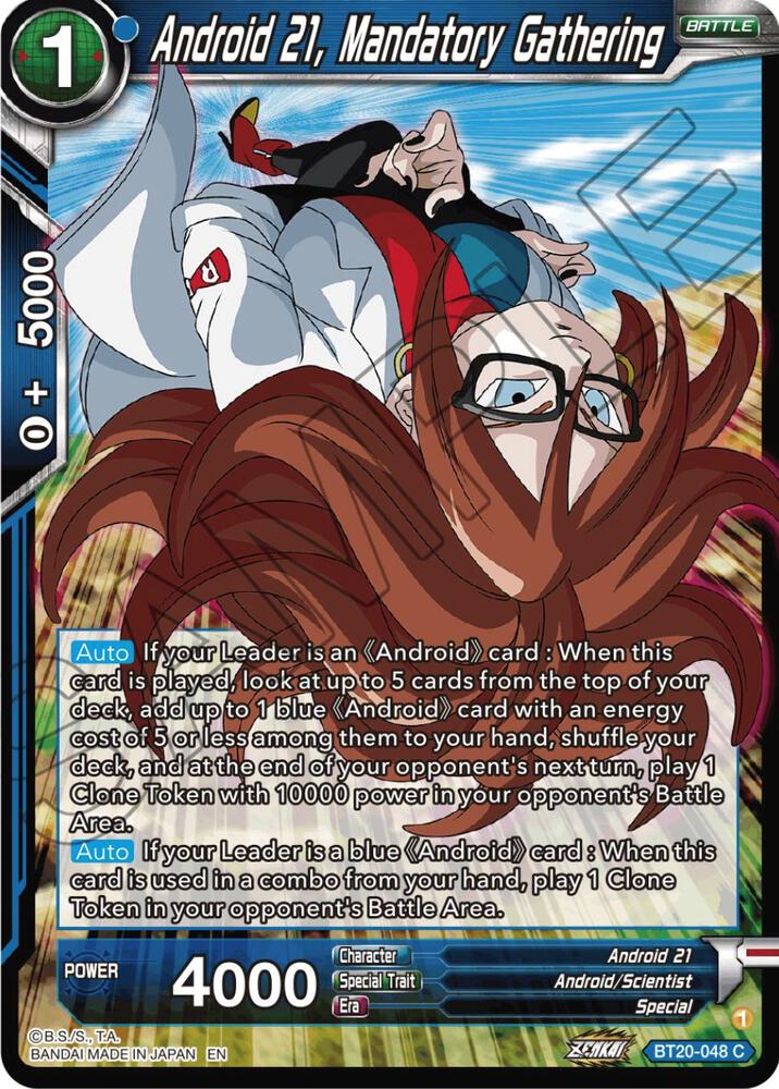 Android 21, Mandatory Gathering BT20-048 card from Power Absorbed