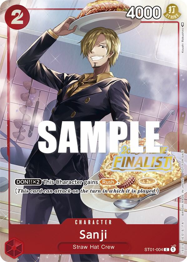 Sanji (Online Regional 2023) [Finalist] ST01-004 card from One Piece Promotion Cards