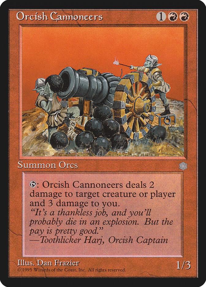 Orcish Cannoneers card from Ice Age
