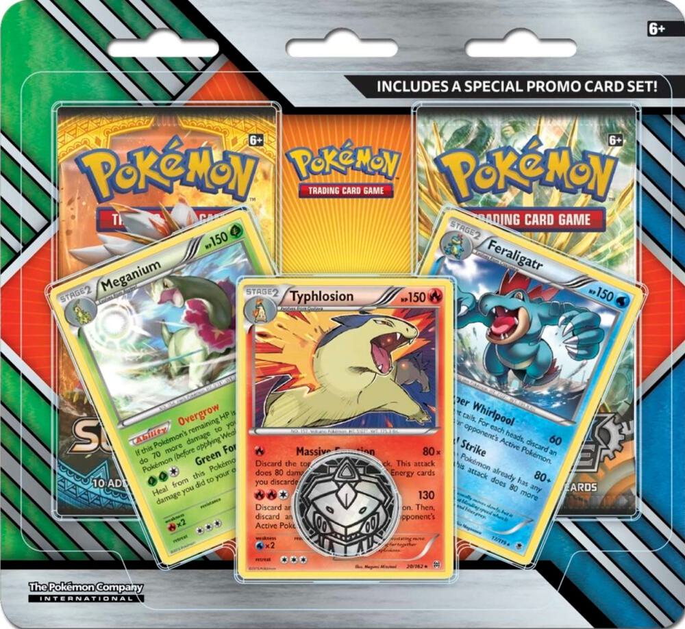2-Pack Blister Pack [Meganium, Typhlosion & Feraligatr] card from Miscellaneous Cards & Products