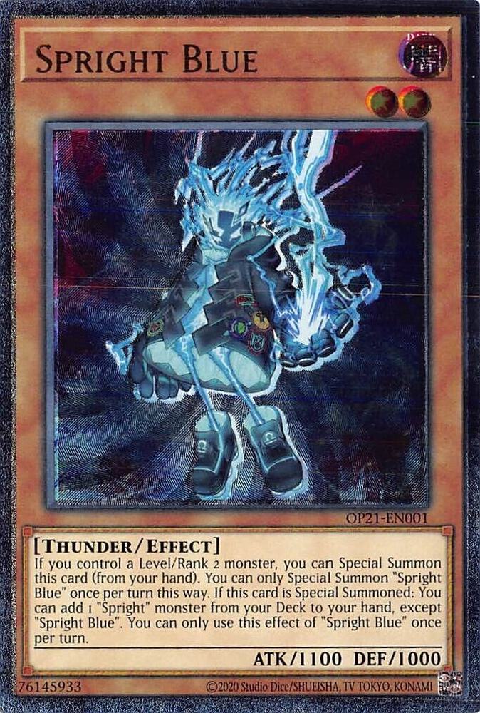 Spright Blue (UTR) OP21-EN001 card from OTS Tournament Pack 21