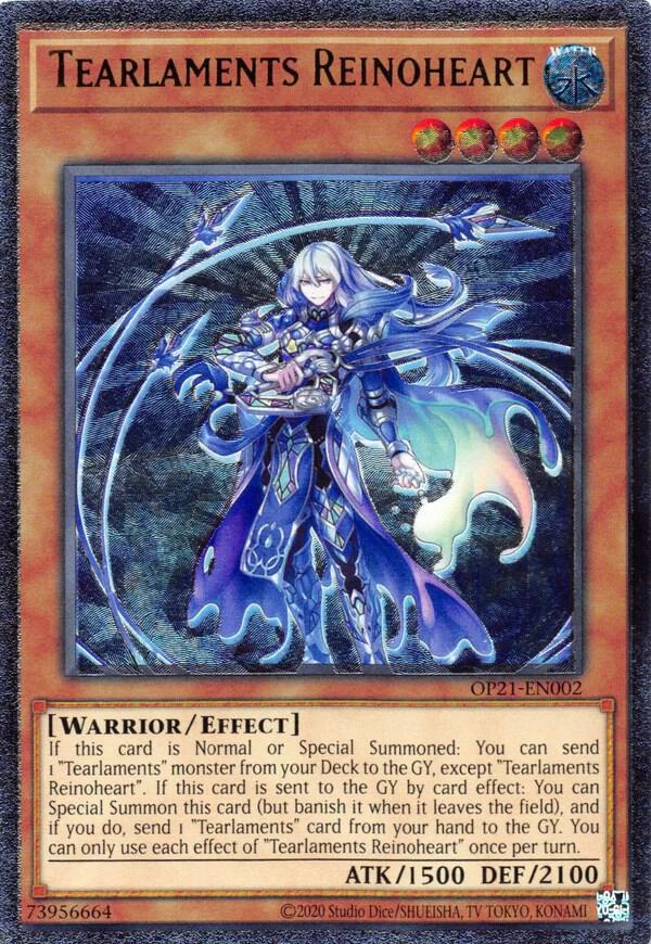 Tearlaments Reinoheart (UTR) OP21-EN002 card from OTS Tournament Pack 21