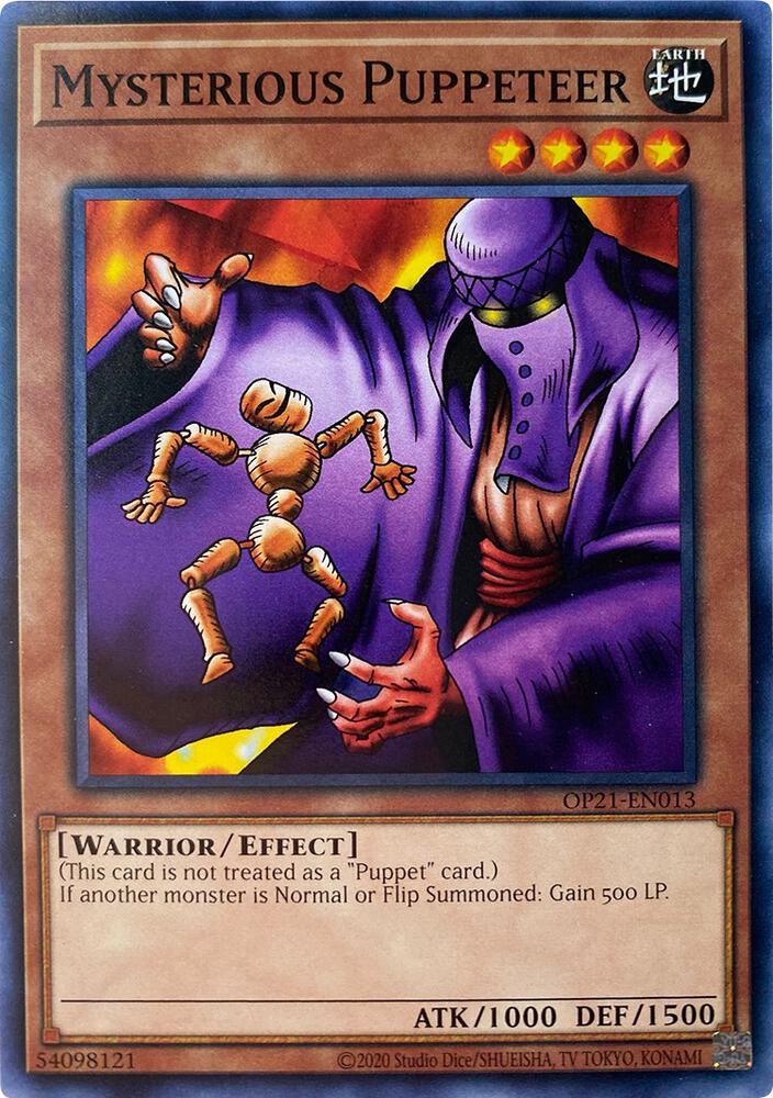 Mysterious Puppeteer OP21-EN013 card from OTS Tournament Pack 21