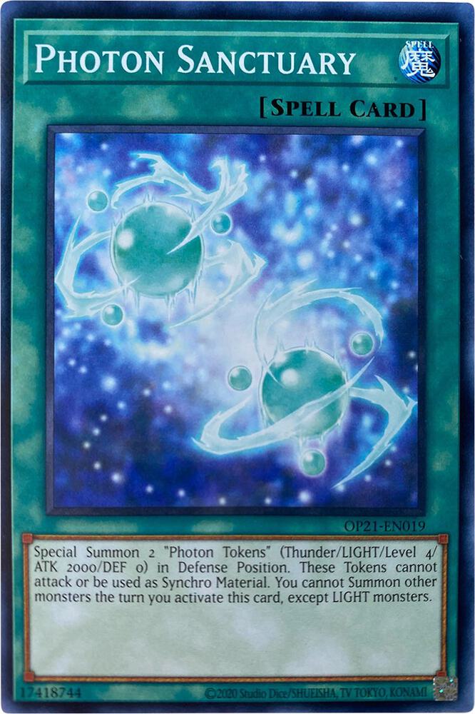 Photon Sanctuary OP21-EN019 card from OTS Tournament Pack 21