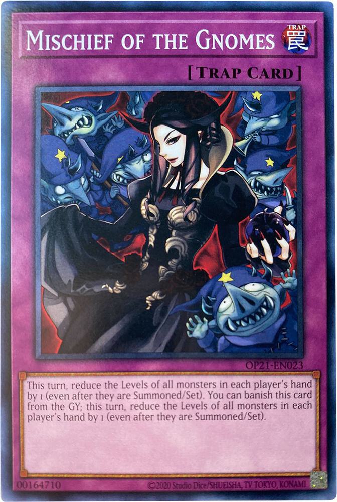 Mischief of the Gnomes OP21-EN023 card from OTS Tournament Pack 21