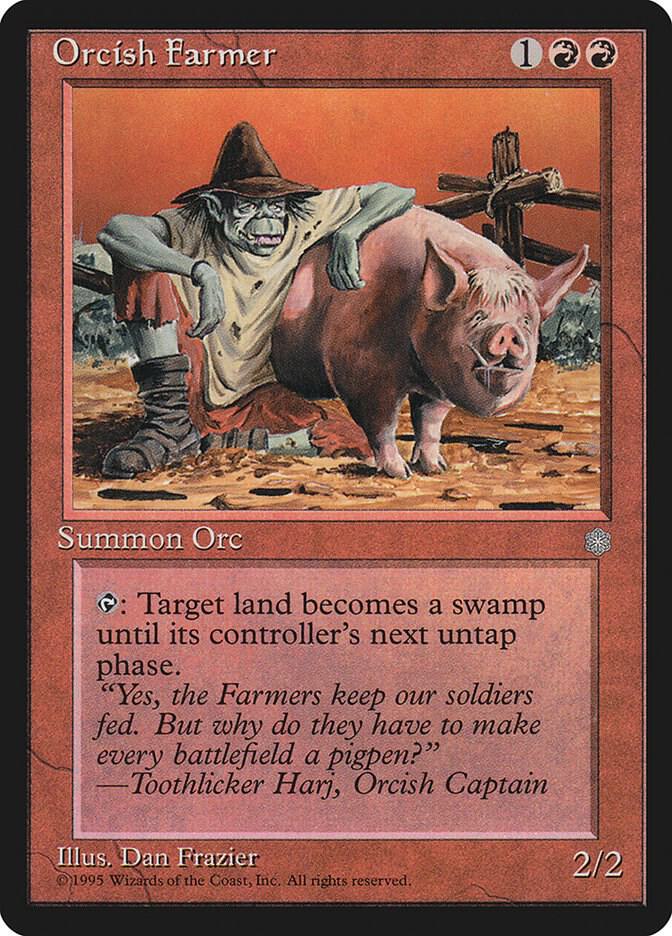 Orcish Farmer 207 card from Ice Age