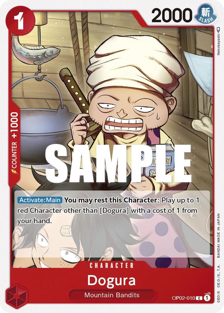 Dogura OP02-010 card from Paramount War