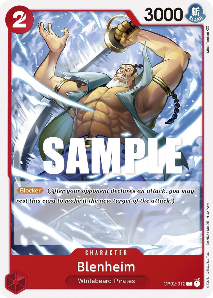 Blenheim OP02-012 card from Paramount War
