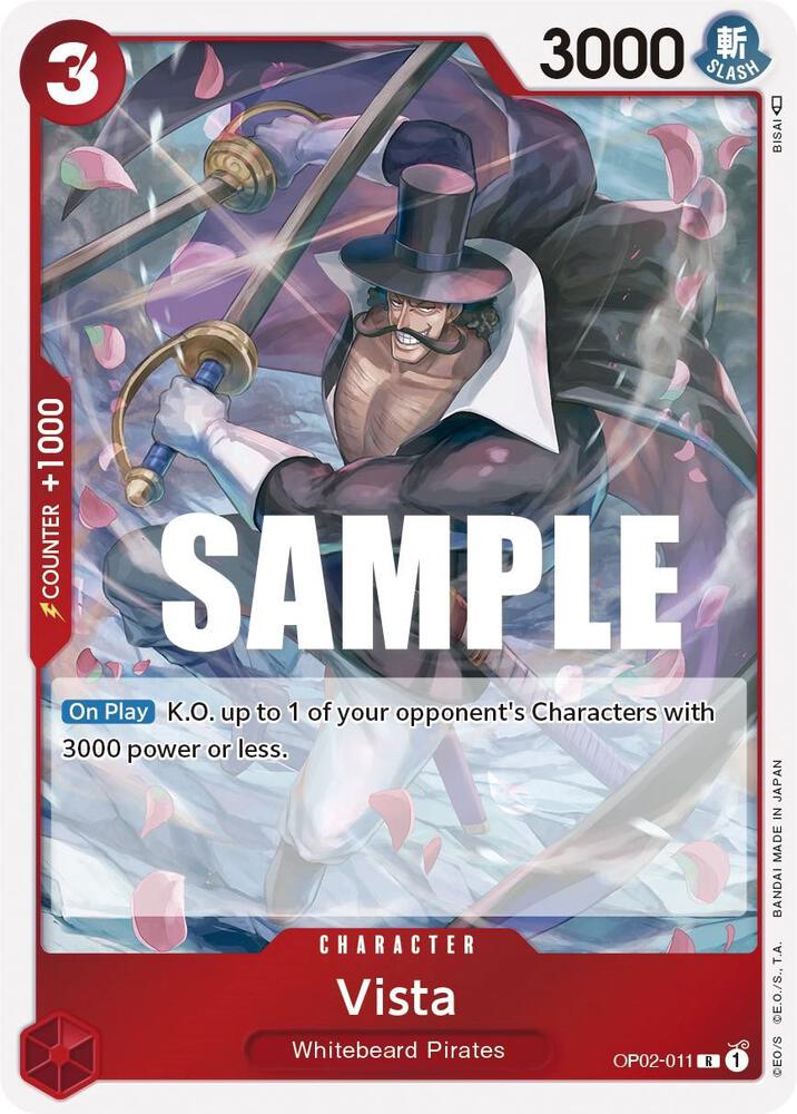 Vista OP02-011 card from Paramount War
