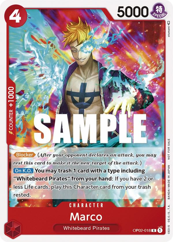 Marco (Promotion Pack 2023) OP02-018 card from One Piece Promotion Cards