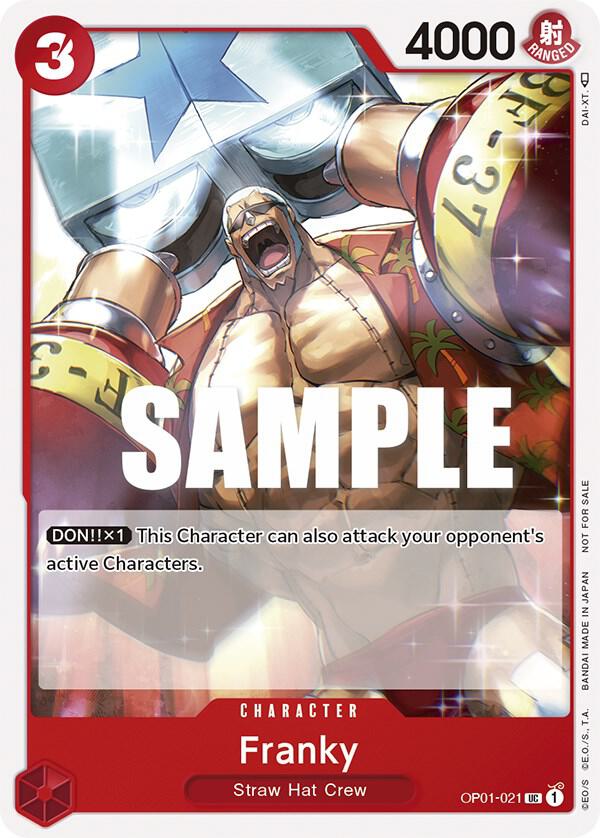 Franky (Tournament Pack Vol. 2) OP01-021 card from One Piece Promotion Cards